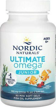 Омега для детей Nordic Naturals Ultimate Omega Junior 90 мини гел капс клубника 2956577020 фото