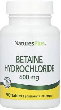 Бетаїна гідрохлорид Nature's Plus Betaine Hydrochloride 600mg 90 таб 2976278009 фото