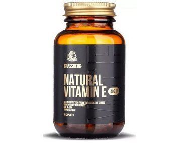Grassberg Natural Vitamin E 400 IU (268 mg) 60 caps 19600 фото