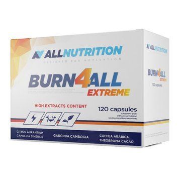 Комплексний жироспалювач All Nutrition Burn4all Extreme 120 капсул 21443 фото