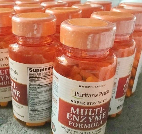 Травні ферменти і ензими Puritan's Pride Multi Enzyme Formula 60 таб 10291 фото
