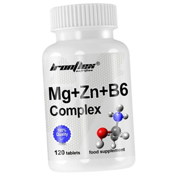 ЗМА IronFlex Mg+Zn+B6 Complex 120 tab 21377 фото