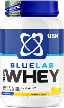 Сиворотковий протеїн Ultimate Sport Nutrition Blue Lab 100% Whey Premium Protein 908гр банан 21990-10 фото