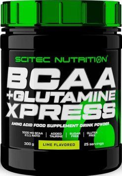 ВСАА Глютамін Scitec BCAA + Glutamine Xpress 300 г лайм 10097 фото