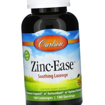 Цитрат цинка Carlson Labs Zinc Ease 84 lozenges 19490 фото