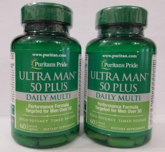 Витамины для мужчин 50+ Puritan's Pride Ultra Man 50 Plus 60 таблеток 8842 фото