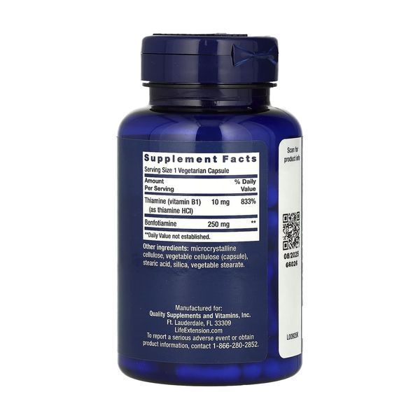 Бенфотиамин Life Extension Mega Benfotiamine 250 mg 120 vcaps 2956571562 фото