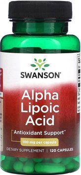 Альфа-ліпоєвая кислота Alpha Lipoic Acid 100 mg 120caps 2956571368 фото