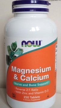 Магний и Кальций NOW Magnesium Calcium 250 таблеток 6671 фото
