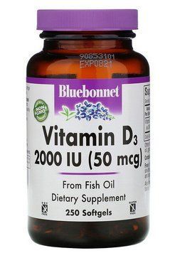 Vitamin D3 2000 IU (50 mcg) (250 softgels) 19825 фото