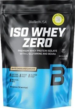 Изолят сывороточного белка для набора мышечной массы BioTech Iso Whey Zero 454 g белый шоколад 3156181656 фото