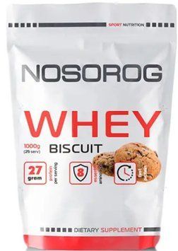 Протеїн концентрат Nosorog Whey 1 кг бисквитное печенье 10006-03 фото