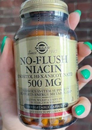 Ніацин і Інозитол Солгар Solgar No-Flush Niacin 500 mg 250 капсул 20246 фото