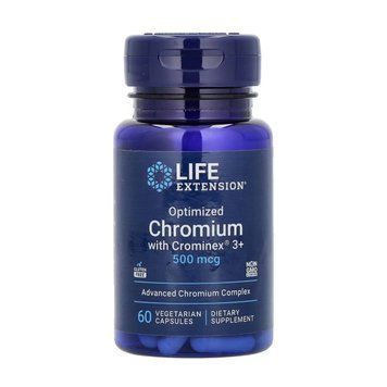 Хром Life Extension Optimized Chromium with Crominex 3+ 500 mcg 60 vcaps 2956571564 фото