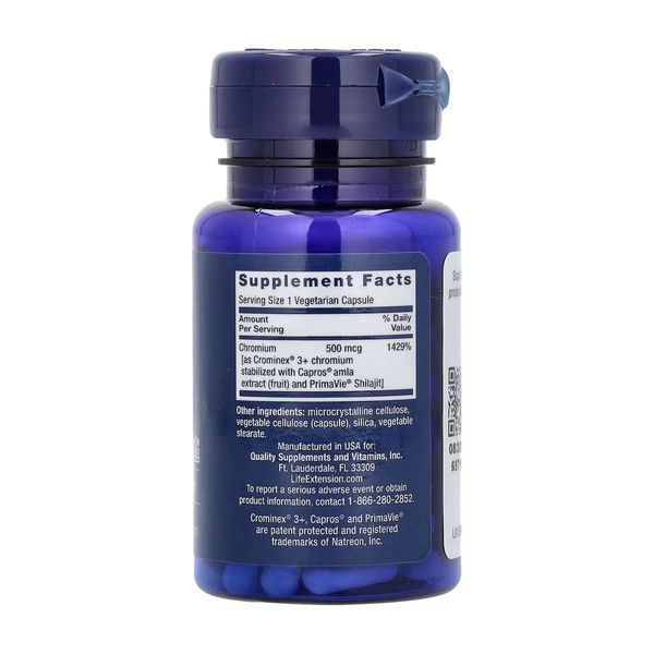 Хром Life Extension Optimized Chromium with Crominex 3+ 500 mcg 60 vcaps 2956571564 фото