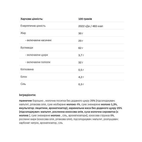 Печенье Allnutrition Fitking Delicious Donut Cookie 128g кокос и карамель 2956575382 фото