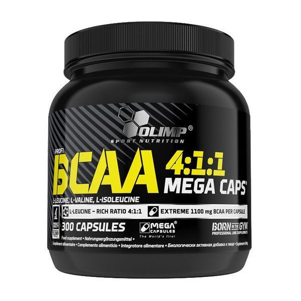 BCAA аминокислоты Бсаа Olimp BCAA 4:1:1 Mega Caps 300 капс 9014 фото