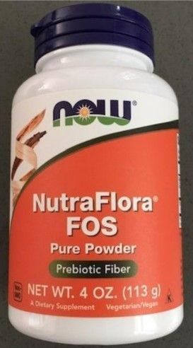 Фруктоолигосахариды NOW NutraFlora FOS pure powder 113 г 19049 фото