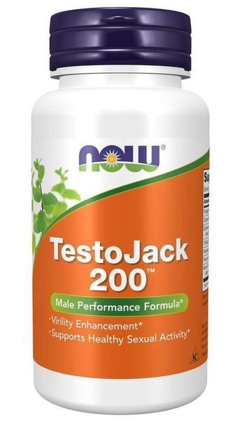 Бустер тестостерону NOW Testo Jack 200 60 капс 9506 фото