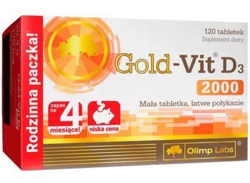 Вітамін Д3 Olimp Gold-Vit D3 2000 120 таб 10641 фото