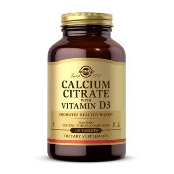 Кальцій з вітаміном Д3 Solgar Calcium Citrate with Vitamin D3 120 табл 3173985104 фото