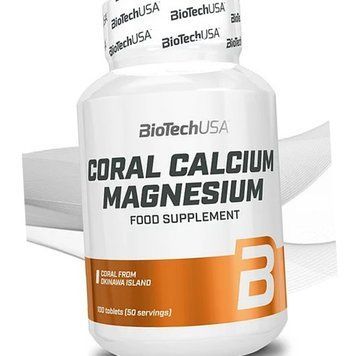 Кальцій Магній BioTech Coral Calcium Magnesium 100 капс 2501 фото