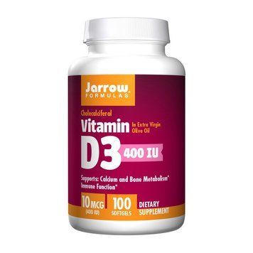 Вітамін D3 Jarrow Formulas Vitamin D3 10 мкг 100 гел капс 11610 фото