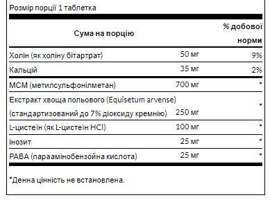 Витамины кожа волосы ногти Swanson Hair Skin Nails 60 таб 2956564746 фото