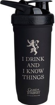 Шейкер SmartShake Reforce GoT I Drink and i know things 900 ml черный 23155 фото