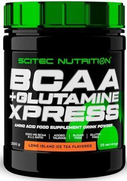 ВСАА глютамин  Scitec Nutrition BCAA + Glutamine Xpress 300 g long island 10097-05 фото
