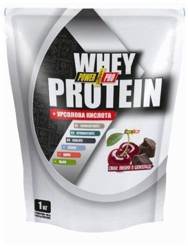 Сивороточный протеин Power Pro Whey Protein +урсоловая кислота 1 кг клубника со сливками 2500-11 фото