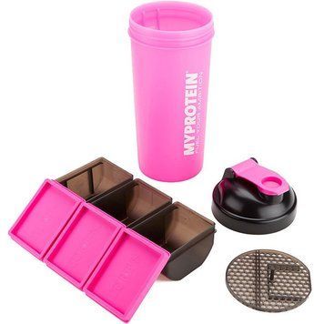 Шейкер з відсіками MyProtein Shaker Core 150 900 ml pink рожевий 8063 фото