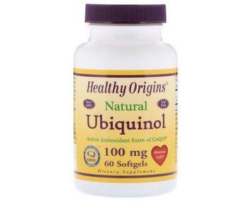 Коэнзим Q10 Healthy Origins Natural Ubiquinol 100 mg 30 капс Убихинол 18467 фото