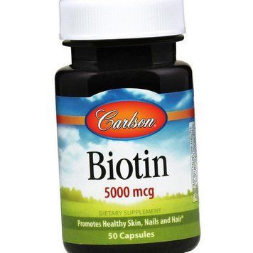 Біотин Carlson Labs Biotin 5000 mcg 50 капсул 18062 фото