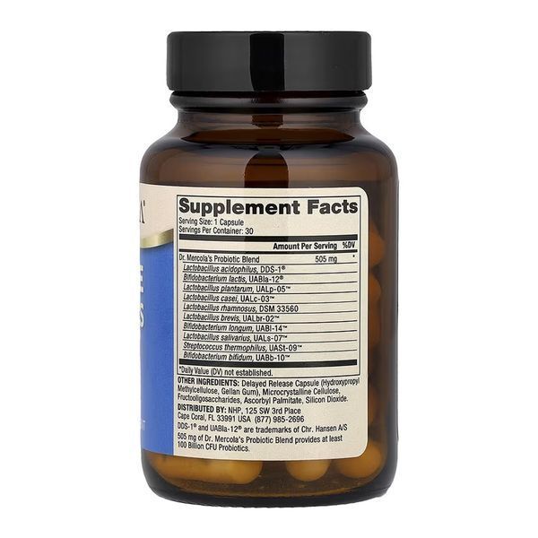 Пробіотики Dr.Mercola Complete Probiotics 100 Billion CFU 30 капс (До 04.26) 2956581507 фото
