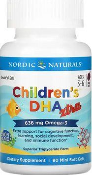 Омега 3 для детей Nordic Naturals Children's DHA Xtra 90 мини капс ягодный 2956576312 фото