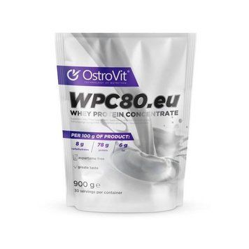 Протеїн OstroVit 100% WPC 80.eu 900 g без смаку 10232 фото