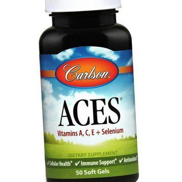 Витамины Carlson Labs ACES Vitamins A,C,E + Selenium 50 гелевых капсул 18033 фото