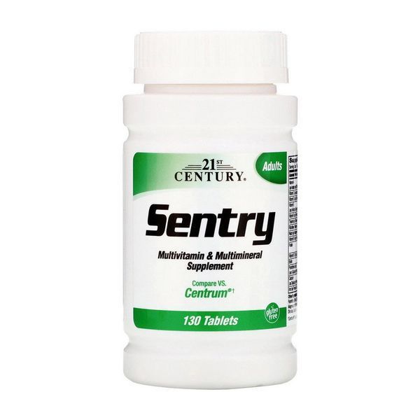 Витамины и минералы 21st Century Sentry Multivitamin Multimineral Supplement 130 таб 11343 фото