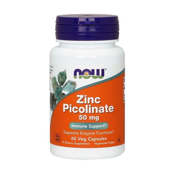 Цинк пиколинат NOW Zinc Picolinate 60 капс 5996 фото