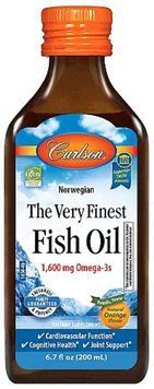 Рыбий жир Carlson Labs The Very Finest Fish Oil 1,600 mg Omega-3s 200 мл Апельсин 18420-02 фото