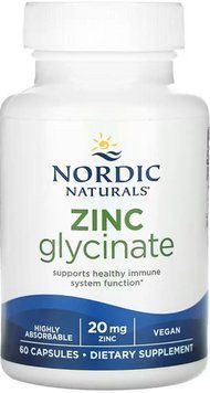Цинк Nordic Naturals Zinc Glycinate 60 капс 2976278025 фото