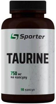 Таурін для спорту та активного способу життя Sporter Taurine 750 mg 90 капс 3028839816 фото