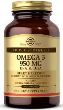 Омега 3 Solgar Omega 3 950 mg EPA DHA 50 капс 11054 фото