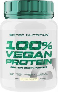 Веганский протеин Scitec Nutrition 100% Vegan Protein1 kg ваниль 21683-03 фото