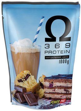 Протеїн для набору ваги Power Pro OMEGA 3-6-9 Protein 1 кг Мигдальный кекс 5444 фото