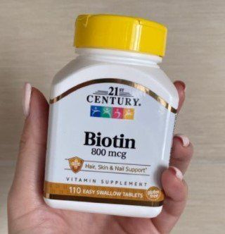 Біотин 21st Century Biotin 800 mcg 110 таб 11380 фото