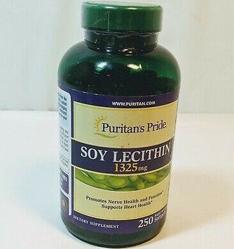 Соєвий лецитин Puritan's Pride Soy Lecithin 1325 250 мг гельових капсул 19940 фото