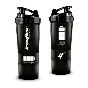 Шейкер для змішування IronFlex Spider Shaker 500 мл 3-х відсіка 10970 фото