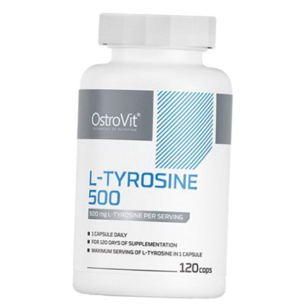 Тирозин OstroVit L-Tyrosine 500 mg 120 капсул 22502 фото
